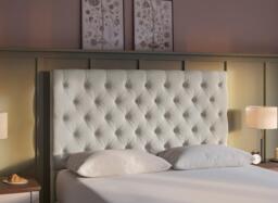 Flaxby Harrogate Headboard - 5'0 King - Beige - thumbnail 2