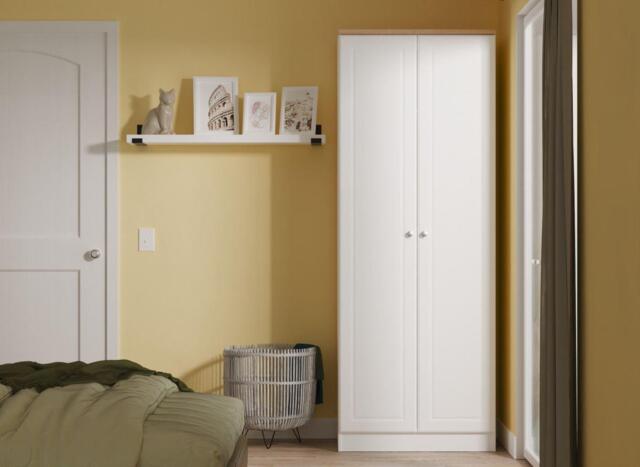 Texas 2-Door Wardrobe - White - image 1