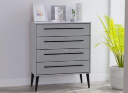 Oregon 4-Drawer Chest - Grey