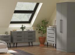Oregon 4-Drawer Chest - Grey - thumbnail 2