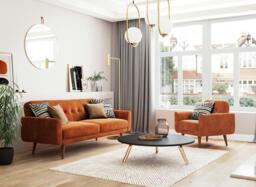 Gallway Chair - Orange - thumbnail 2