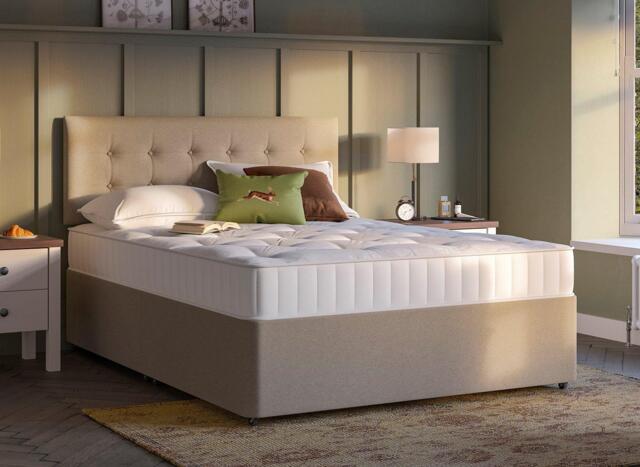 Dreams Workshop Divan Bed Base - 4'6 Double - Beige