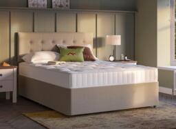 Dreams Workshop Divan Bed Base - 4'6 Double - Beige