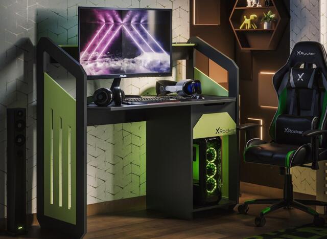 Battalion X-Rocker Gaming Desk - Green