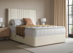 Sleepeezee Contemporary Ottoman Divan Bed Base - 6'0 Super king - Cream