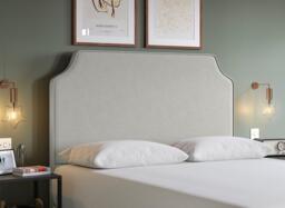 Flaxby Rainton Padded Headboard - 4'6 Double - Cream - thumbnail 2