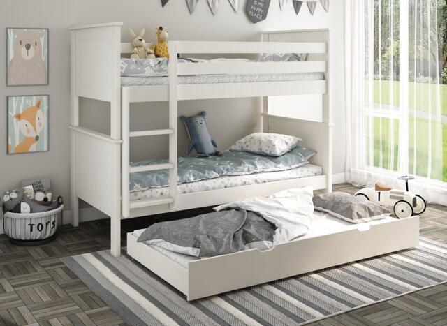 Northwood Bunk Bed Frame - 3'0 Single - White - image 1