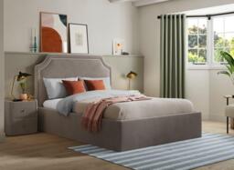 Silentnight Holden Upholstered Ottoman Bed Frame - 5'0 King - Grey