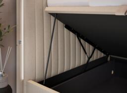 Alexis TV Bed - 4'6 Double - Cream - thumbnail 6
