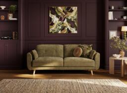 Ballymena 3-Seater Clic-Clac Sofa Bed - Green