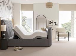 Yokohama Adjustable TV Bed - 6'0 Super king - Grey