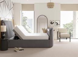 Yokohama Adjustable TV Bed - 6'0 Super king - Grey - thumbnail 3