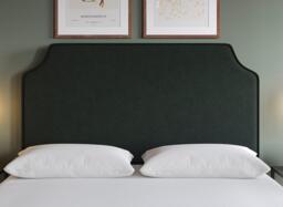 Flaxby Rainton Padded Headboard - 3'0 Single - Green - thumbnail 1