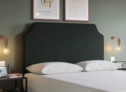 Flaxby Rainton Padded Headboard - 3'0 Single - Green - thumbnail 2