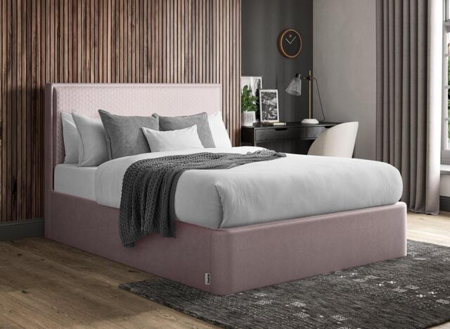 TEMPUR Reign Ottoman Bed Frame - 6'0 Super king - Pink - image 1