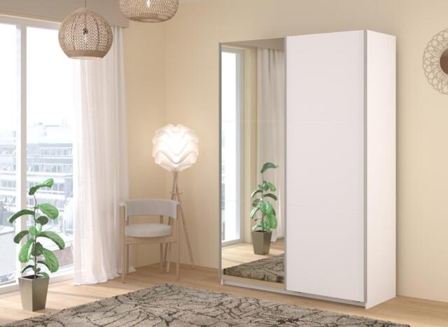 Theodore Small 2-Door Wardrobe - White - image 1