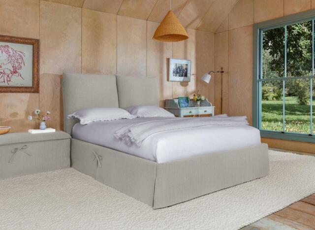 Seraphine Upholstered Ottoman Bed Frame - 5'0 King - Cream - image 1