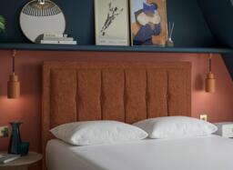 Dream Team Malham Headboard - 3'0 Single - Brown - thumbnail 2