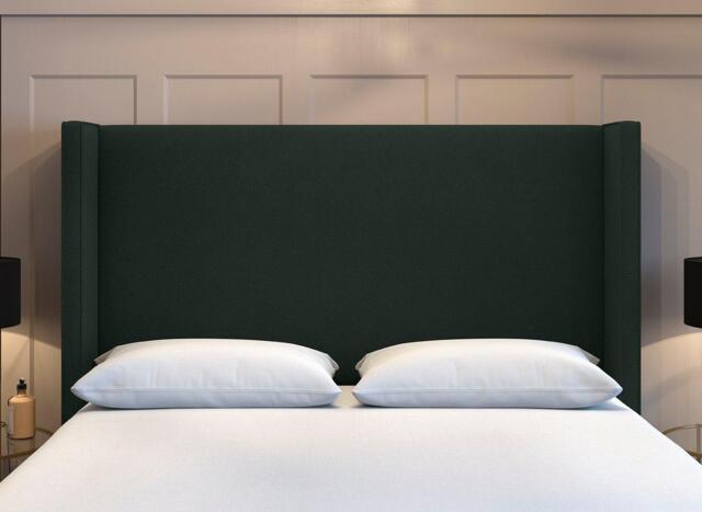 Flaxby Kettlewell Winged Headboard - 6'0 Super king - Green - image 1