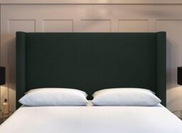 Flaxby Kettlewell Winged Headboard - 6'0 Super king - Green