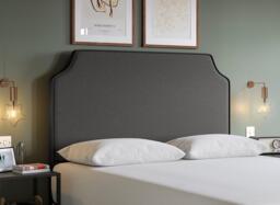 Flaxby Rainton Padded Headboard - 3'0 Single - Grey - thumbnail 2