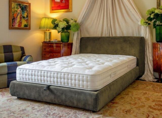 Mira Upholstered Ottoman Bed Frame - 5'0 King - Green - image 1