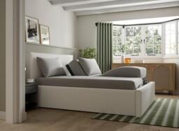 Bethany Ergomotion Adjustable Upholstered Bed Frame - 5'0 King - Grey