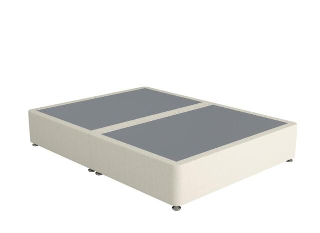 Sleepeezee Contemporary Divan Bed Base - 4'6 Double - Cream