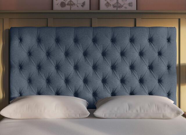 Flaxby Harrogate Headboard - 5'0 King - Blue - image 1