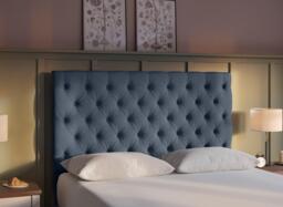Flaxby Harrogate Headboard - 5'0 King - Blue - thumbnail 2