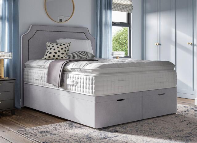 Flaxby Ottoman Divan Bed Base - 5'0 King - Purple