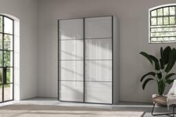Roberts Small 2-Door Wardrobe - White
