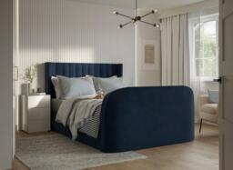 Foley TV Bed - 6'0 Super king - Blue - thumbnail 2