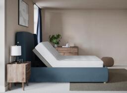 TEMPUR® Linford Sleepmotion Adjustable Upholstered Bed Frame - 4'6 Double - Blue - thumbnail 3