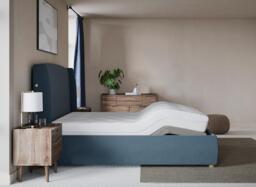 TEMPUR® Linford Sleepmotion Adjustable Upholstered Bed Frame - 4'6 Double - Blue - thumbnail 2