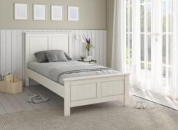 Northwood Wooden Bed Frame - 3'0 Single - White - thumbnail 1