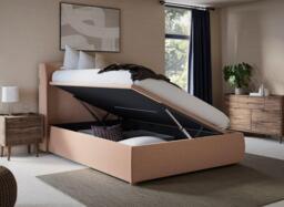 TEMPUR® Linford Upholstered Ottoman Bed Frame - 5'0 King - Pink - thumbnail 2