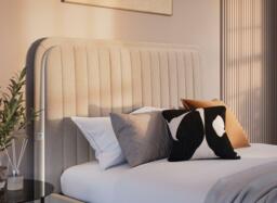 Alexis Adjustable TV Bed - 4'6 Double - Cream - thumbnail 5