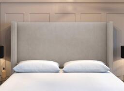 Flaxby Kettlewell Winged Headboard - 4'0 Small double - Cream
