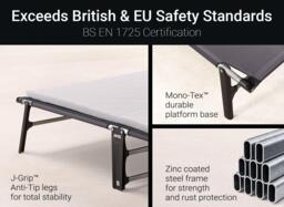 Jay-be Fern Folding Bed with e-Fibre Mattress - 4'0 Small double - thumbnail 6