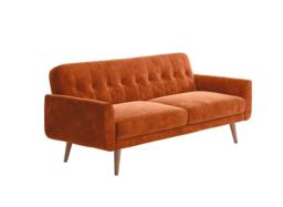 Gallway 3 Seater Sofa Bed - Orange - thumbnail 5