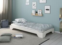 Kyle Single Stacker bed - 3'0 Single - White - thumbnail 2