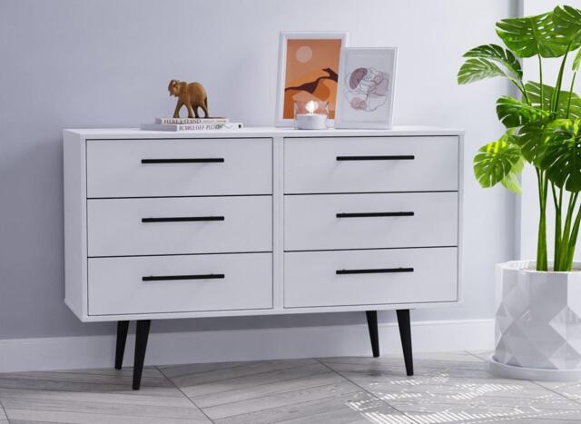 Oregon 6-Drawer Chest - White - image 1