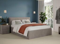 Silentnight Perrie Upholstered Bed Frame - 4'6 Double - Grey