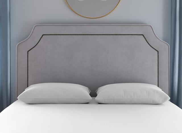 Flaxby Malton Padded Headboard - 4'6 Double - Purple - image 1
