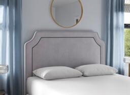 Flaxby Malton Padded Headboard - 4'6 Double - Purple - thumbnail 2
