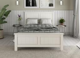Northwood Wooden Bed Frame - 4'0 Small double - White - thumbnail 2
