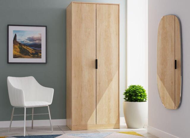 Dakota 2-Door Wardrobe - Brown - image 1