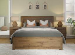 Tribeca Wooden Ottoman Bed Frame - 5'0 King - Brown - thumbnail 3