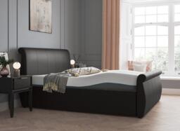 Lucia Sleepmotion Adjustable Upholstered Bed Frame - 4'6 Double - Brown - thumbnail 3